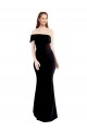 Affordable Mermaid One Shoulder Stretch Crepe Long Black Formal Evening Dress Canada