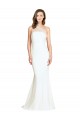 Affordable Mermaid One Shoulder Stretch Crepe & Tulle Sweep Train Ivory Formal Evening Dress Canada
