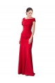 Affordable Mermaid Stretch Crepe Long Red Formal Evening Dress Canada