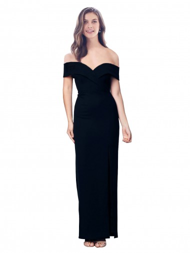 Affordable Mermaid Sweetheart Stretch Crepe Long Black Formal Dress Canada