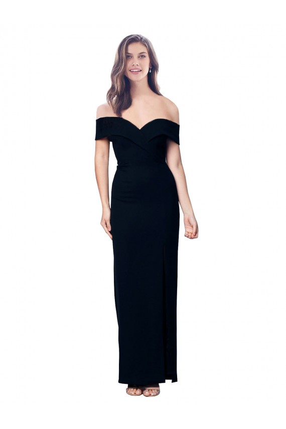 Affordable Mermaid Sweetheart Stretch Crepe Long Black Formal Dress Canada
