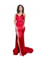 Affordable Mermaid Sweetheart Stretch Satin Long Red Formal Evening Dress Canada