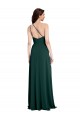 Affordable A-Line One Shoulder Stretch Crepe Long Midnight Green Formal Evening Dress Canada