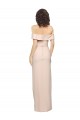 Affordable Mermaid Off the Shoulder Stretch Crepe Long Nude Formal Evening Dress Canada