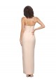 Affordable Sheath Strapless Stretch Crepe Long Nude Semi Formal Evening Dress Canada