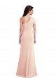 Affordable Trumpet One Shoulder Stretch Crepe Long Nude Formal Evening Dress Canada
