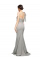 Affordable Mermaid Sweetheart Stretch Crepe & Tulle Sweep Train Oyster Silver Formal Evening Dress Canada