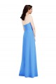 Affordable Trumpet Strapless Stretch Crepe Long Peacock Blue Semi Formal Evening Dress Canada