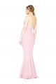 Affordable A-Line Strapless Stretch Crepe Long Pink Formal Evening Dress Canada