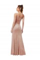 Affordable Sheath One Shoulder Stretch Velvet Long Pink Black Tie Evening Dress Canada