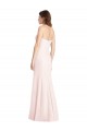 Affordable Trumpet Strapless Stretch Crepe Long Pink Semi Formal Evening Dress Canada