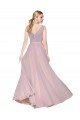 Affordable A-Line High Neck Soft Chiffon Long Primrose Formal Evening Dress Canada