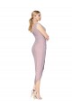 Affordable Mermaid High Neck Soft Chiffon Cocktail Length Primrose High Low Evening Dress Canada
