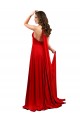 Affordable A-Line Halter Neck Spandex Long Red Formal Evening Dress Canada