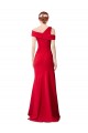 Affordable Mermaid Stretch Crepe Long Red Formal Evening Dress Canada