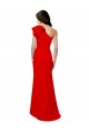 Affordable Mermaid High Neck Stretch Crepe Long Red Formal Dress Canada