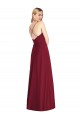 Affordable A-Line V-Neck Soft Chiffon Long Royal Blue Formal Dress Canada