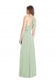 Affordable Trumpet V-Neck Soft Chiffon Long Sage Semi Formal Evening Dress Canada