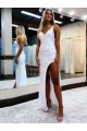 Affordable Sheath V-Neck Velvet Sequins Long Velvet Sequin Evening Dress Canada