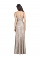 Affordable Sheath High Neck Sequin & Sparkling Sequin Long Silver Formal Evening Dress Canada
