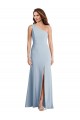 Affordable Trumpet One Shoulder Stretch Crepe Long Light Sky Blue Formal Evening Dress Canada