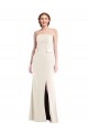 Affordable Trumpet Strapless Stretch Crepe Long Ivory Semi Formal Evening Dress Canada