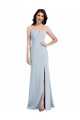 Affordable Trumpet Strapless Stretch Crepe Long Light Sky Blue Evening Dress Canada