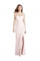 Affordable Trumpet Strapless Stretch Crepe Long Pink Semi Formal Evening Dress Canada