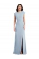 Affordable Trumpet Stretch Crepe Long Light Sky Blue Formal Evening Dress Canada