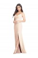 Affordable Trumpet Sweetheart Stretch Crepe Long Nude Semi Formal Evening Dress Canada