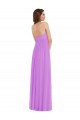 Affordable A-Line Sweetheart Soft Chiffon Long Violet Semi Formal Evening Dress Canada