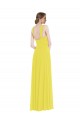 Affordable A-Line Sweetheart Soft Chiffon Long Yellow Semi Formal Evening Dress Canada